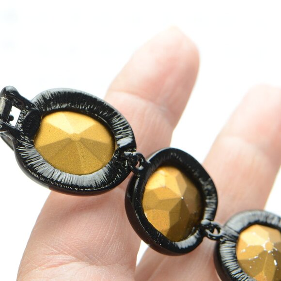 Kenneth Jay Lane Crystal Headlight Bracelet - Picture 11 of 12